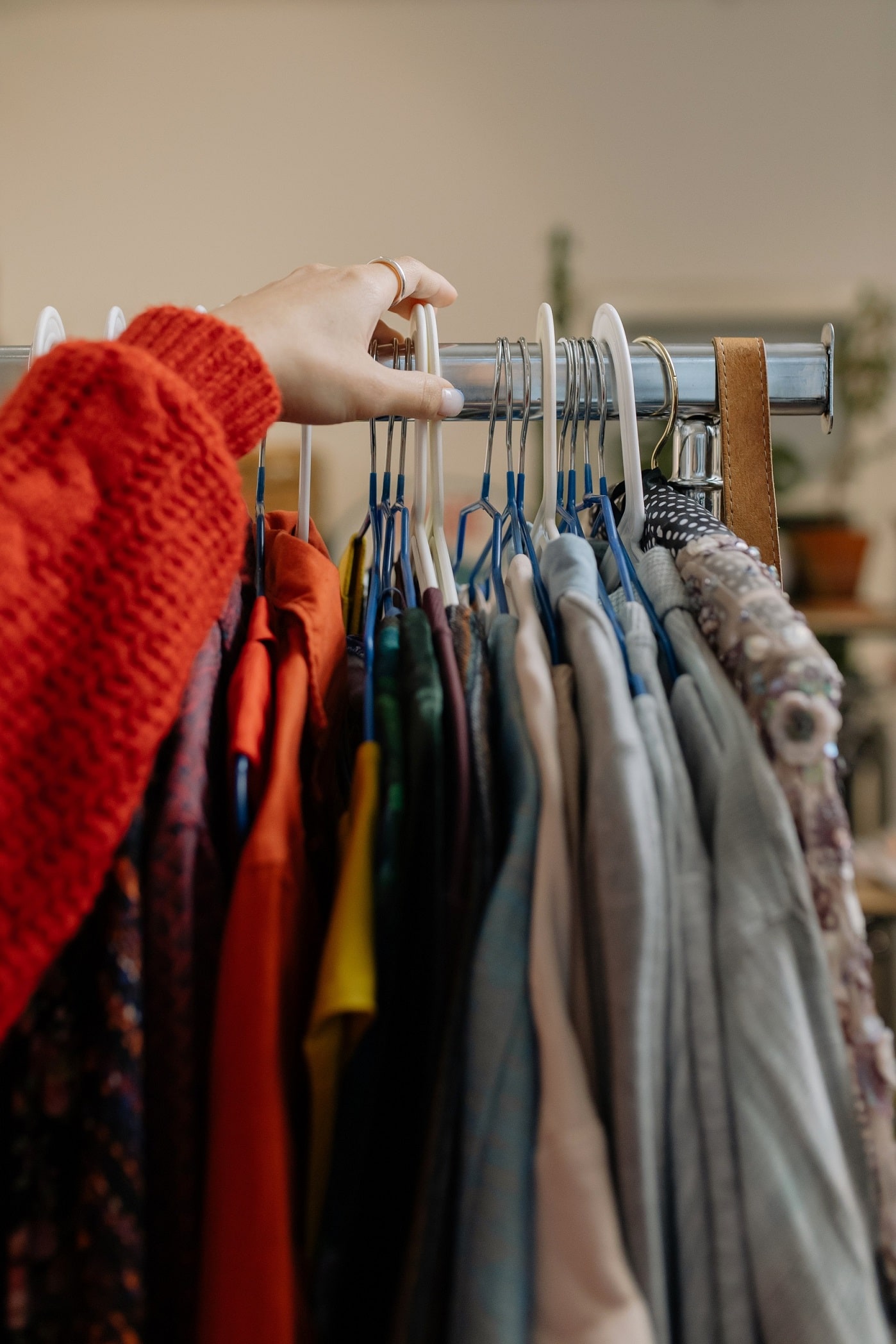 Clothes on the hanger